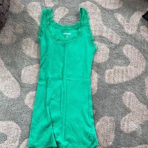 Lacy green tank